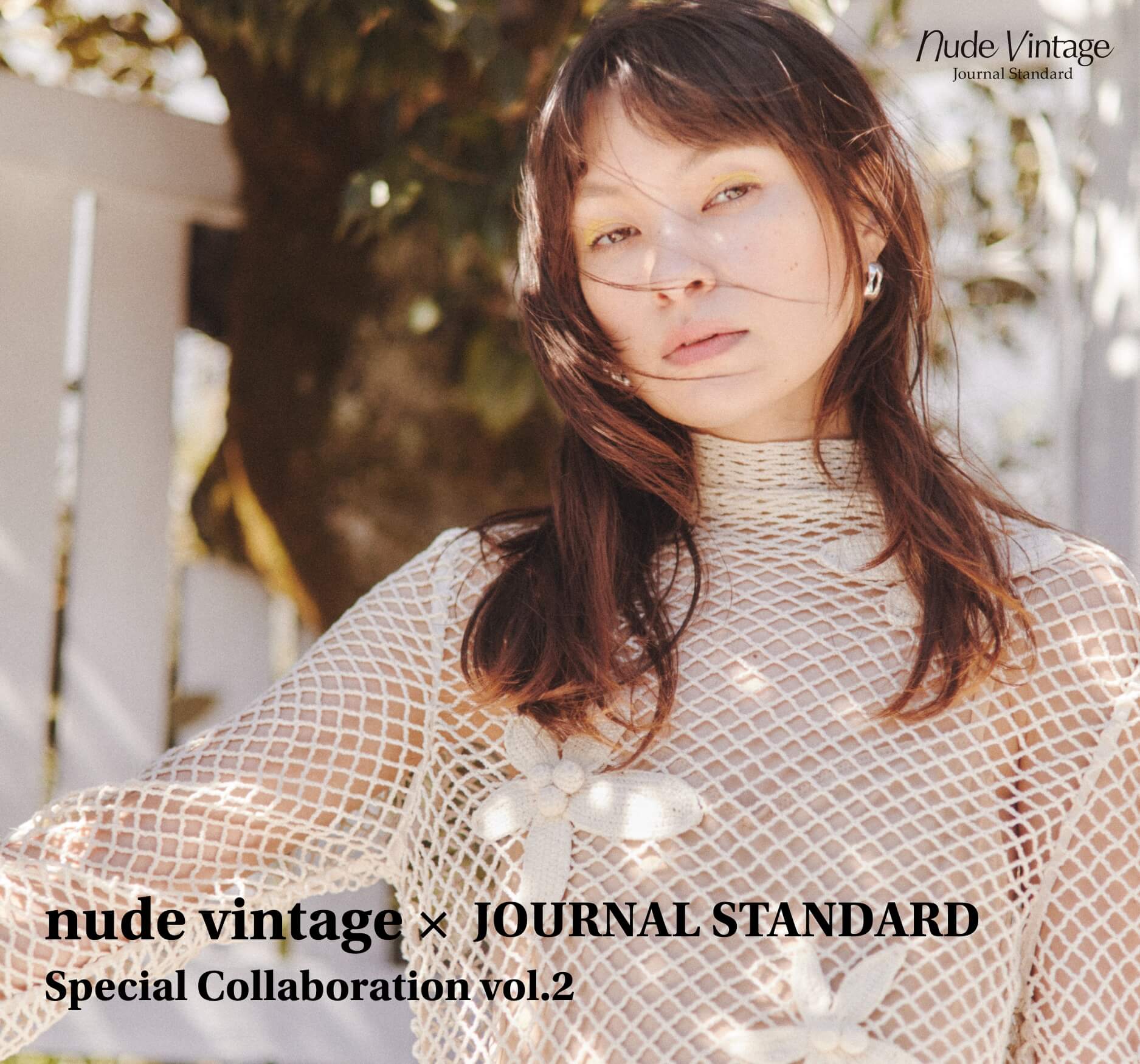 nude vintage×JOURNAL STANDARD クロシェレースドレス