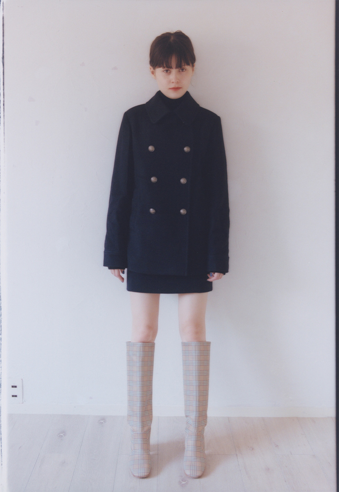 激安ブランド classic chaton charles Pcoat skirt marin ジャケット・アウター