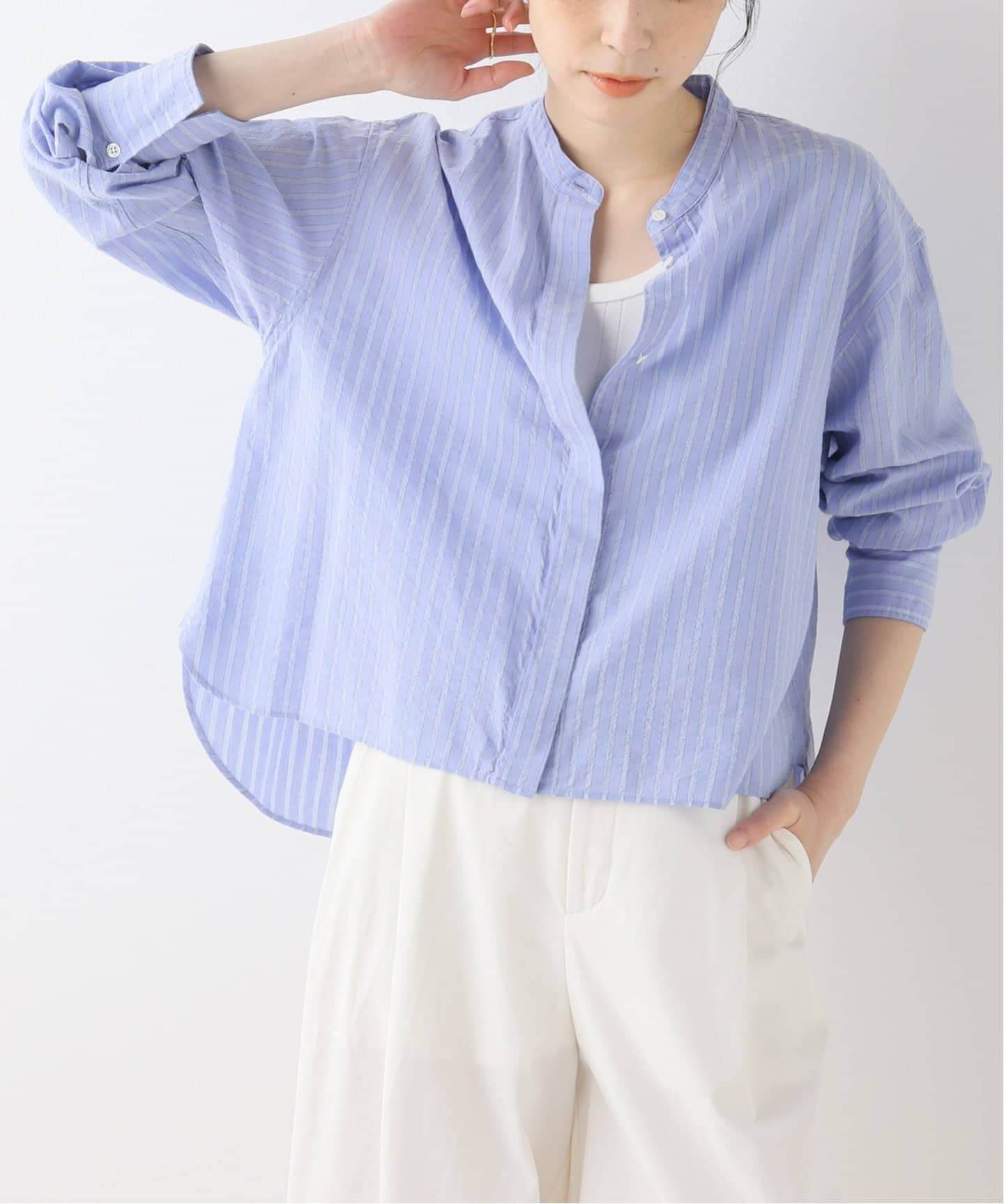 IENA（イエナ）の「Cotton Wave BackBowブラウス（シャツ