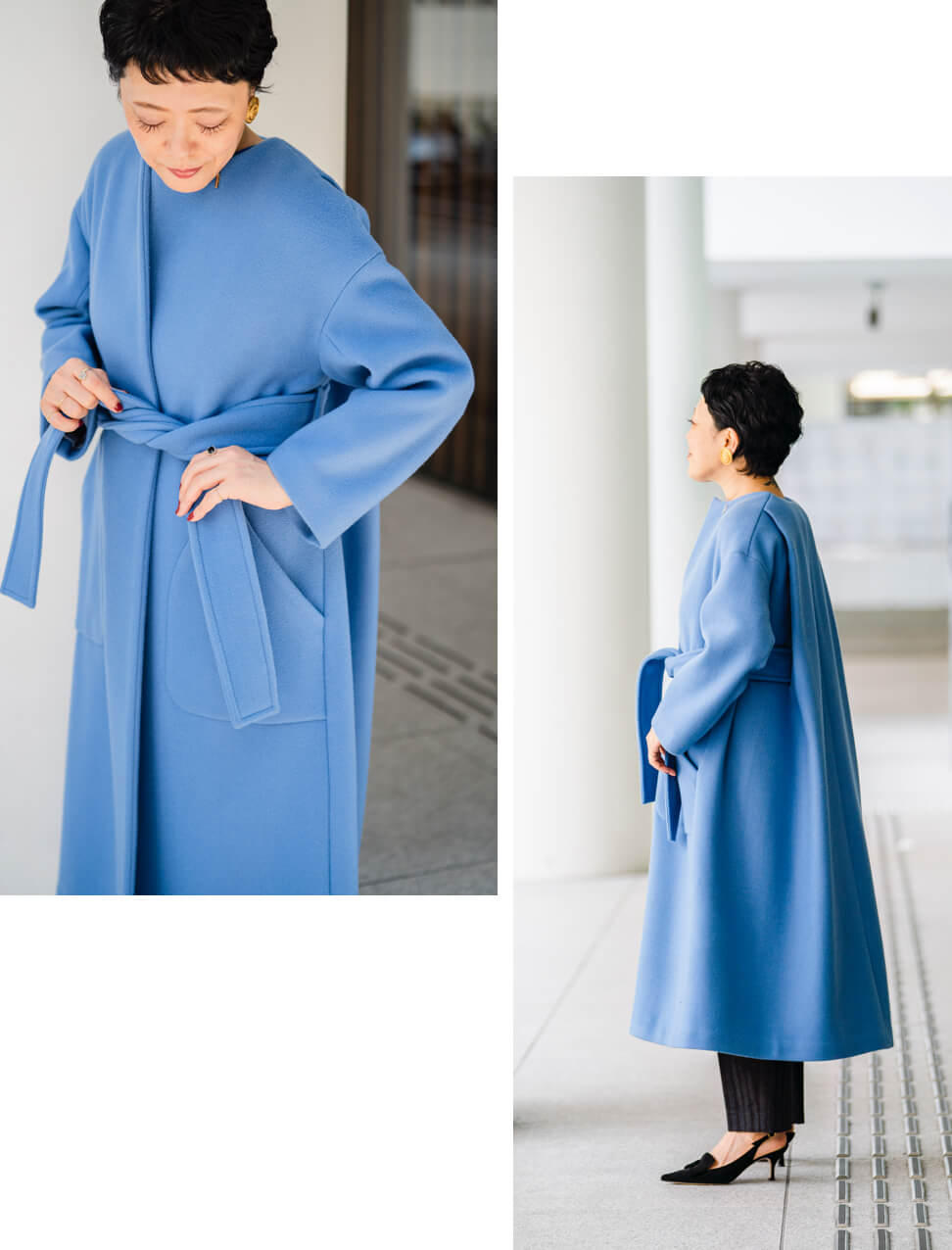 VERMEIL par iena｜BE GLOSSY MADAME-つやめくコートに大人な