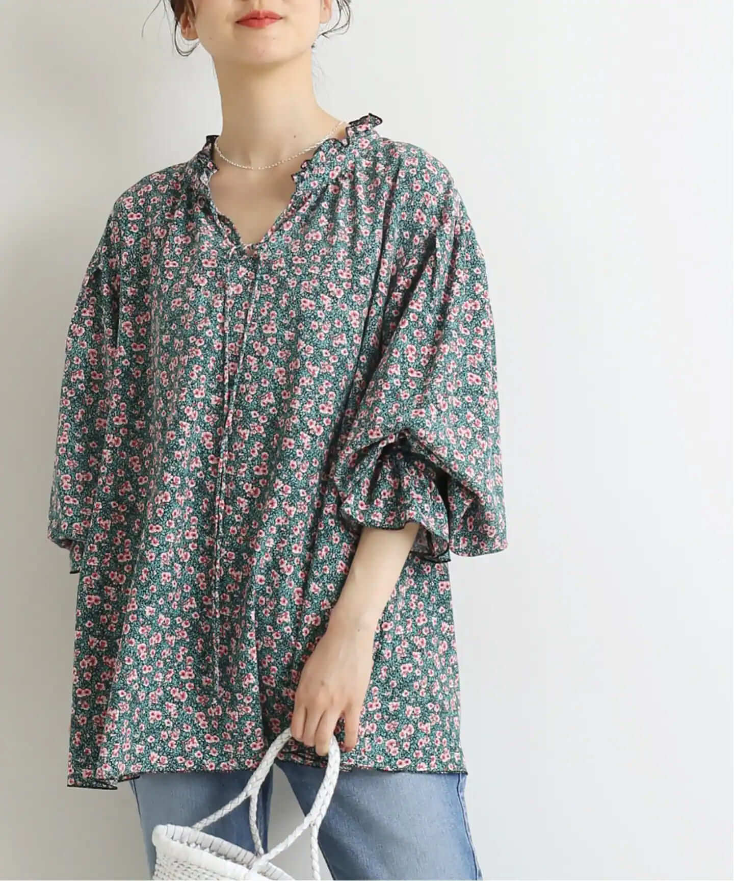 フラワーガーデン柄ブラウス【期間限定価格】 | レディース服
