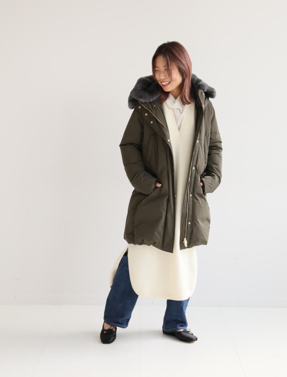 WOOLRICH SLOBE別注EX PUFFYPARKAダウンコート - ダウンジャケット