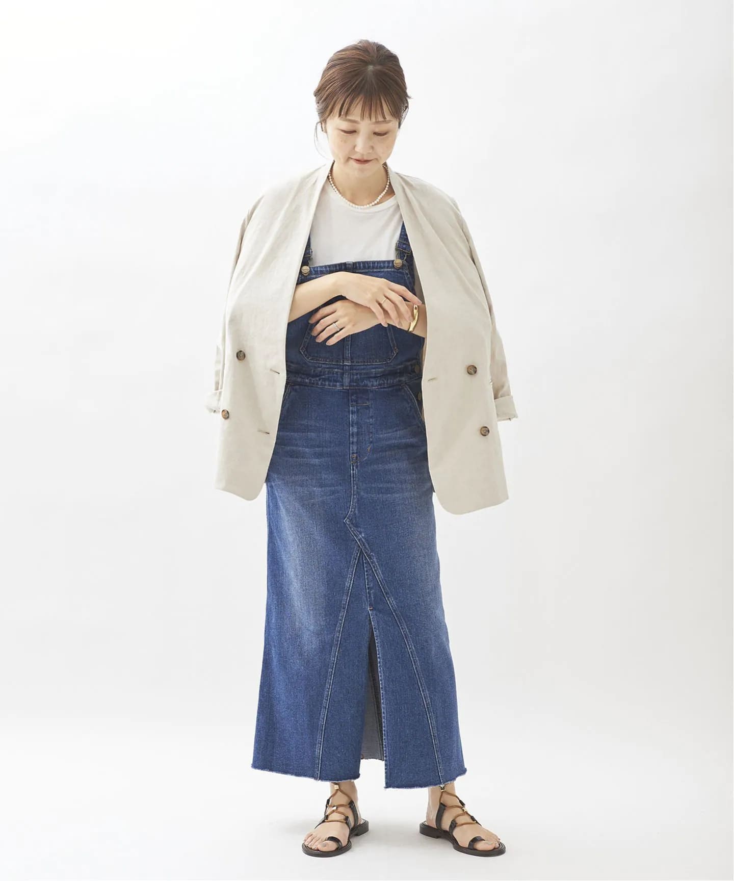 【Healthy denim/ヘルシーデニム】SP DENIM サロペットスカート