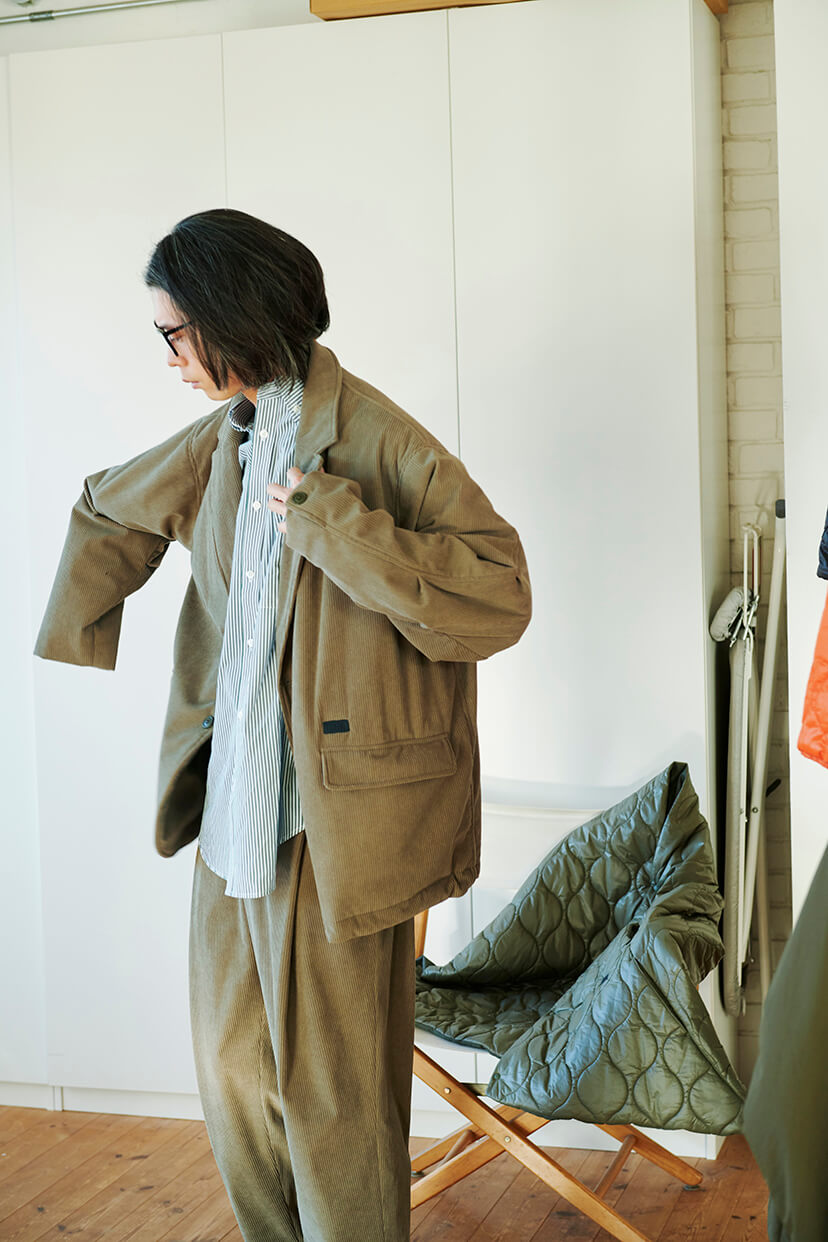 驚きの値段で】 seya. Essential Jacket コーデュロイ ノーカラー