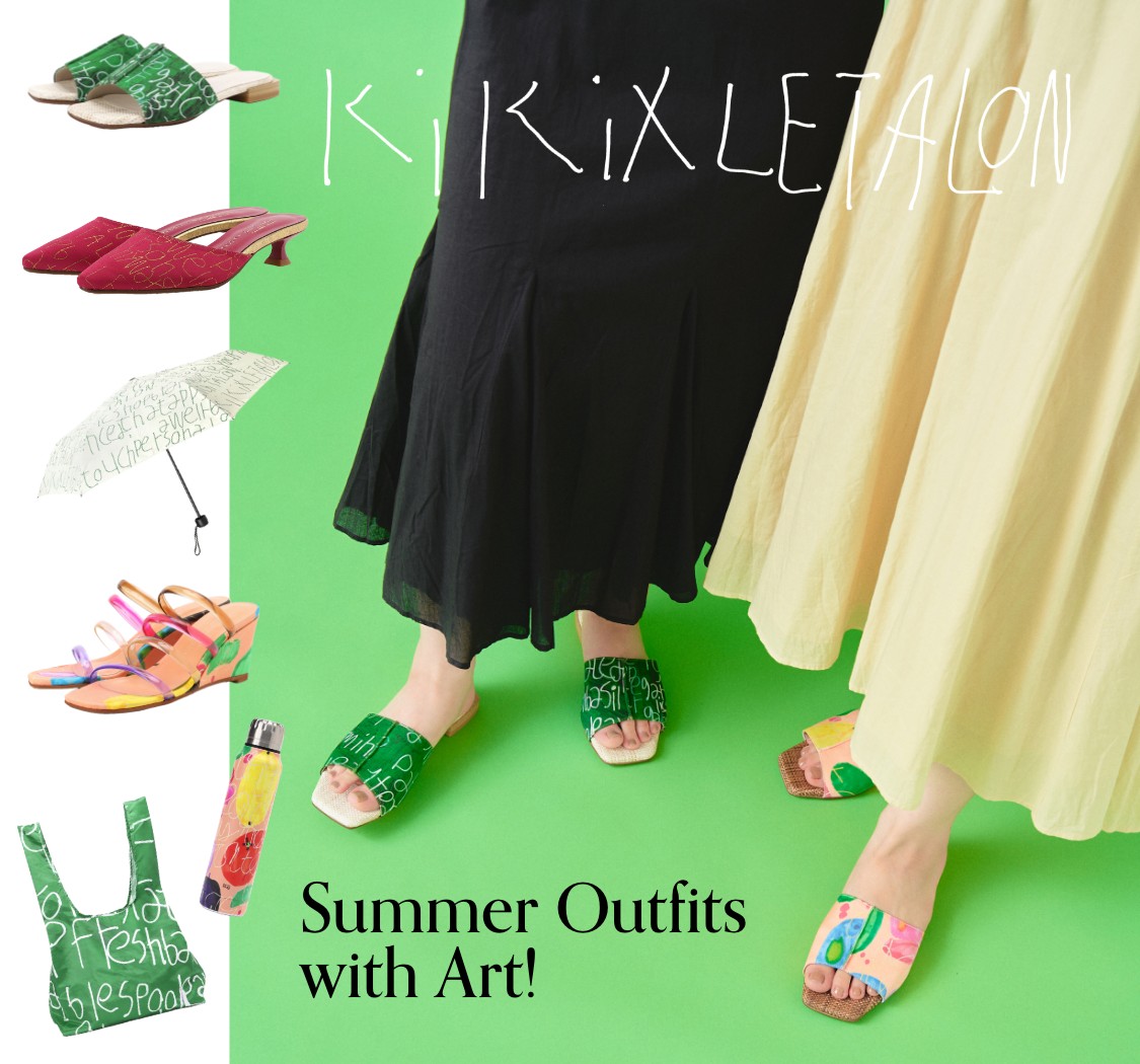 ✨美品✨ LE TALON × kiki / ルタロン サンダル アートな夏コラボが完成！ kiki!!CREATIVE × LE TALON｜LE TALON