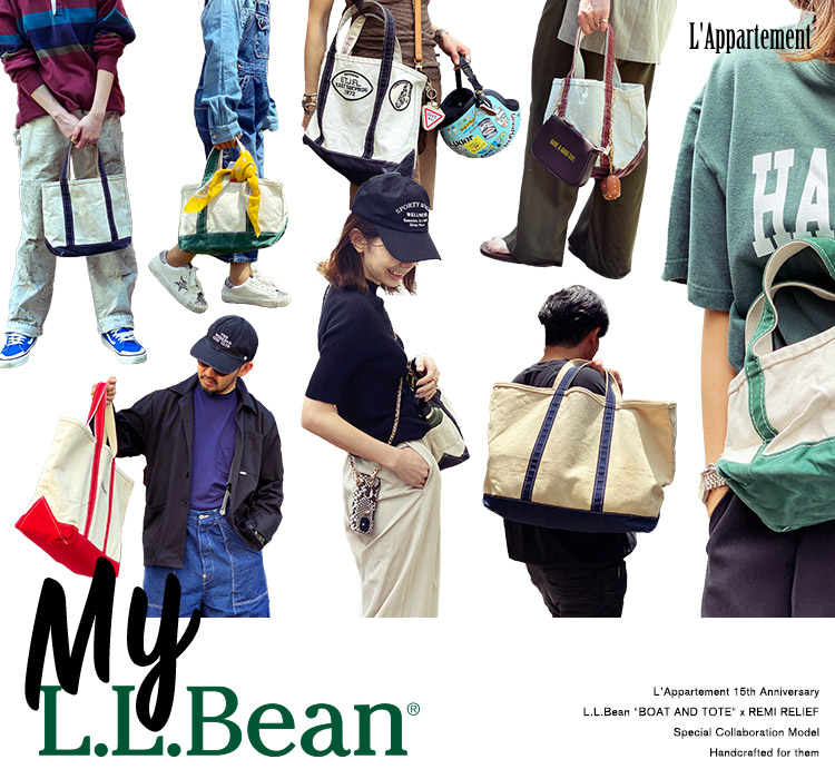 得価超特価アパルトモン別注【L.L.Bean×REMI RELIEF】トートバッグSサイズ バッグ