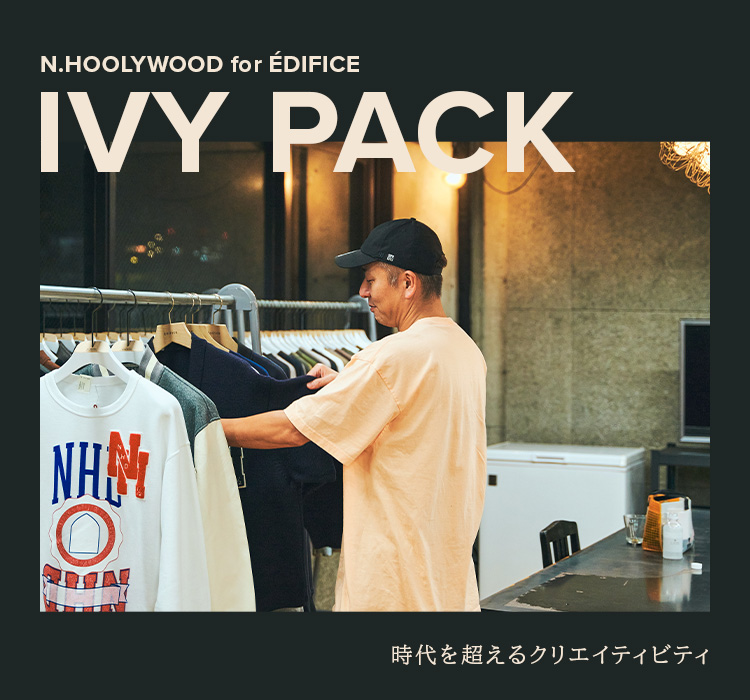 n.hoolywood edifice別注スウェット CLUBHAUS / Dynamic Range】別注 ウォームアップ クルーネック