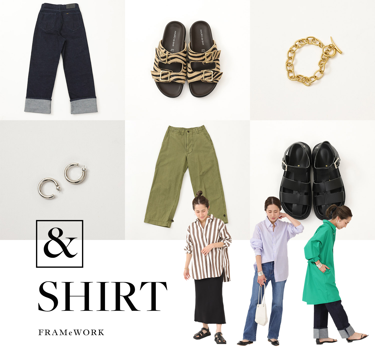 FRAMe Work デニムシャツ⭐︎送料込⭐︎美品 Engineered Garments バード刺繍デニムシャツ Work Shirt - Bird