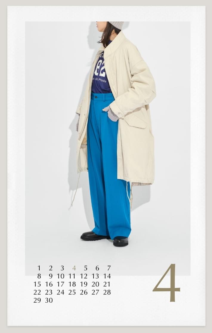 商品画像：ECO WOOL ダブルブレストコート（チェスターコート）｜SLOBE 2