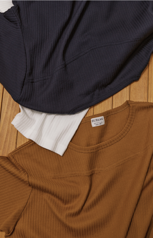 BROAD STITCH RIB CREW NECK