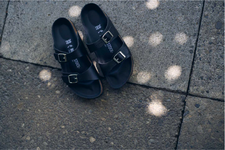 Les Foulées 10 footprints of BIRKENSTOCK for IÉNA & ÉDIFICE