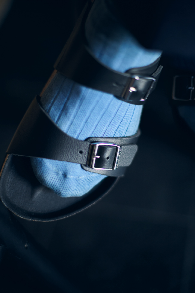 Les Foulées 10 footprints of BIRKENSTOCK for IÉNA & ÉDIFICE 佐藤幹樹 (料理⼈/「アルブル」店主)