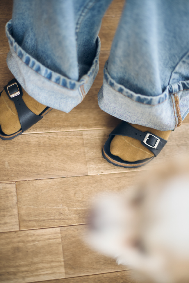 Les Foulées 10 footprints of BIRKENSTOCK for IÉNA & ÉDIFICE よしいちひろ (イラストレーター)