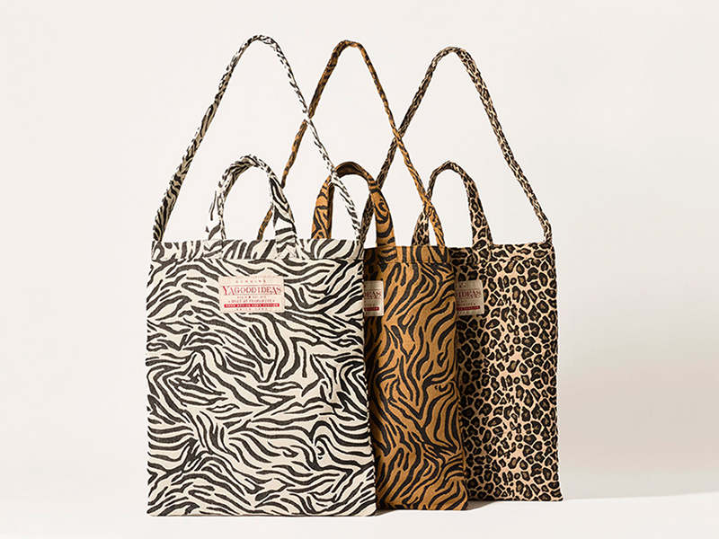 BIG TAG ANIMAL FABRIC TOTE