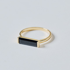 10K Onyx Ring