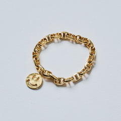 Smile Chain Ring