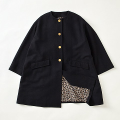 Linton Collarless Coat