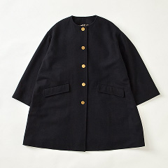 Linton Collarless Coat