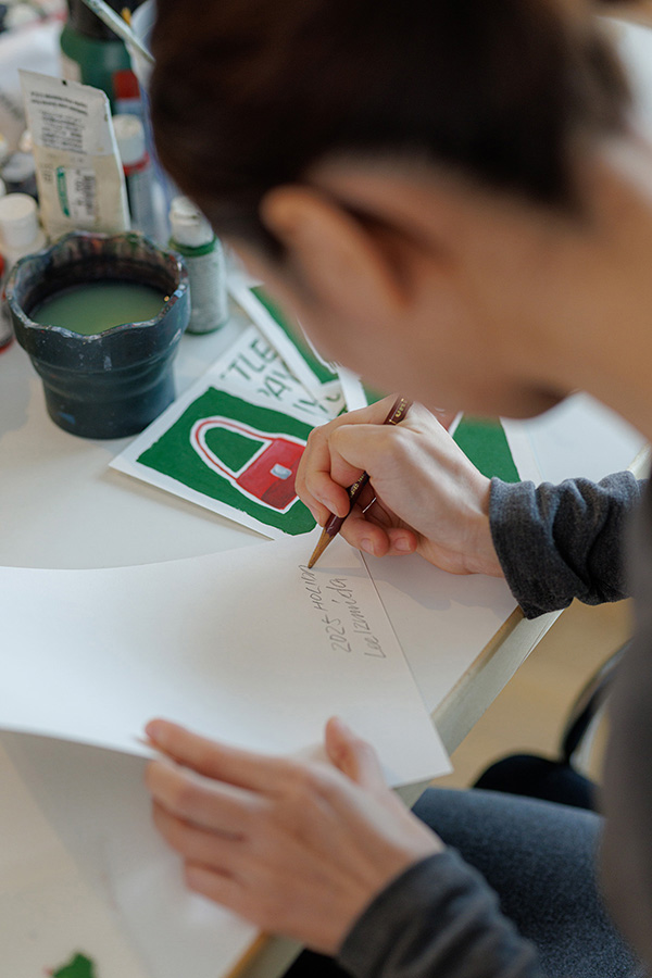 作品制作を通して、クリスマスを感じる。